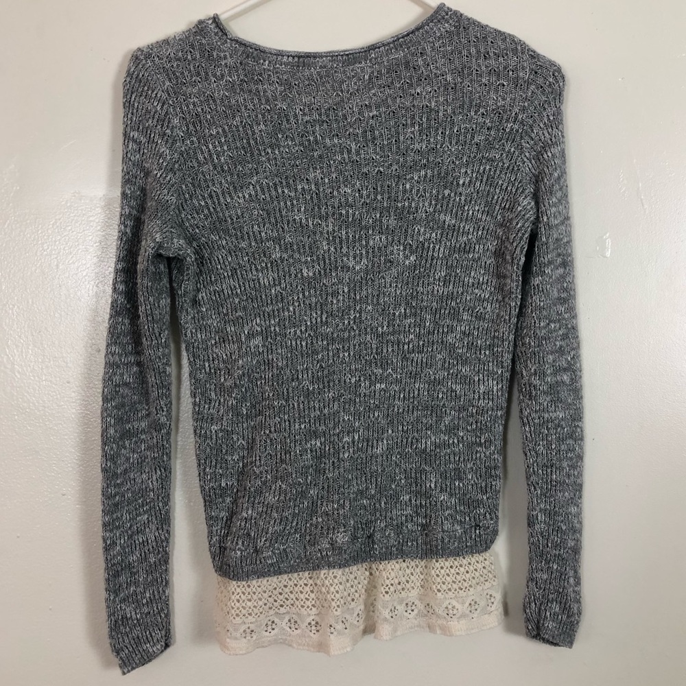 ✨Hollister Sweater w/ Lace Bottom✨ - Picture 4 of 5